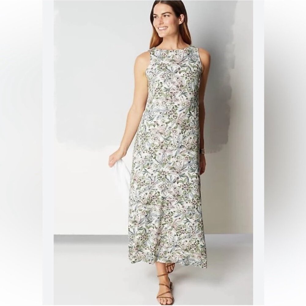 J. Jill Pastel Floral Maxi Dress